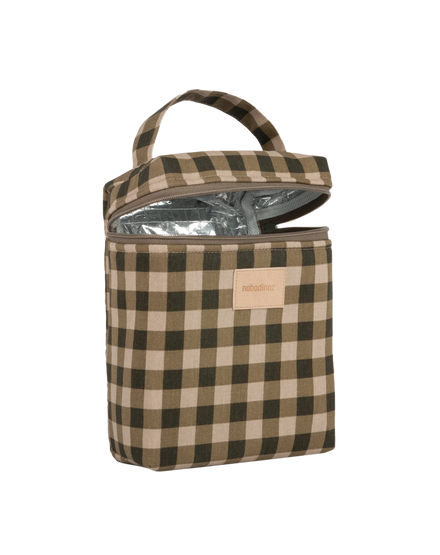 Nobodinoz Thermal lunch bag | Green Checks