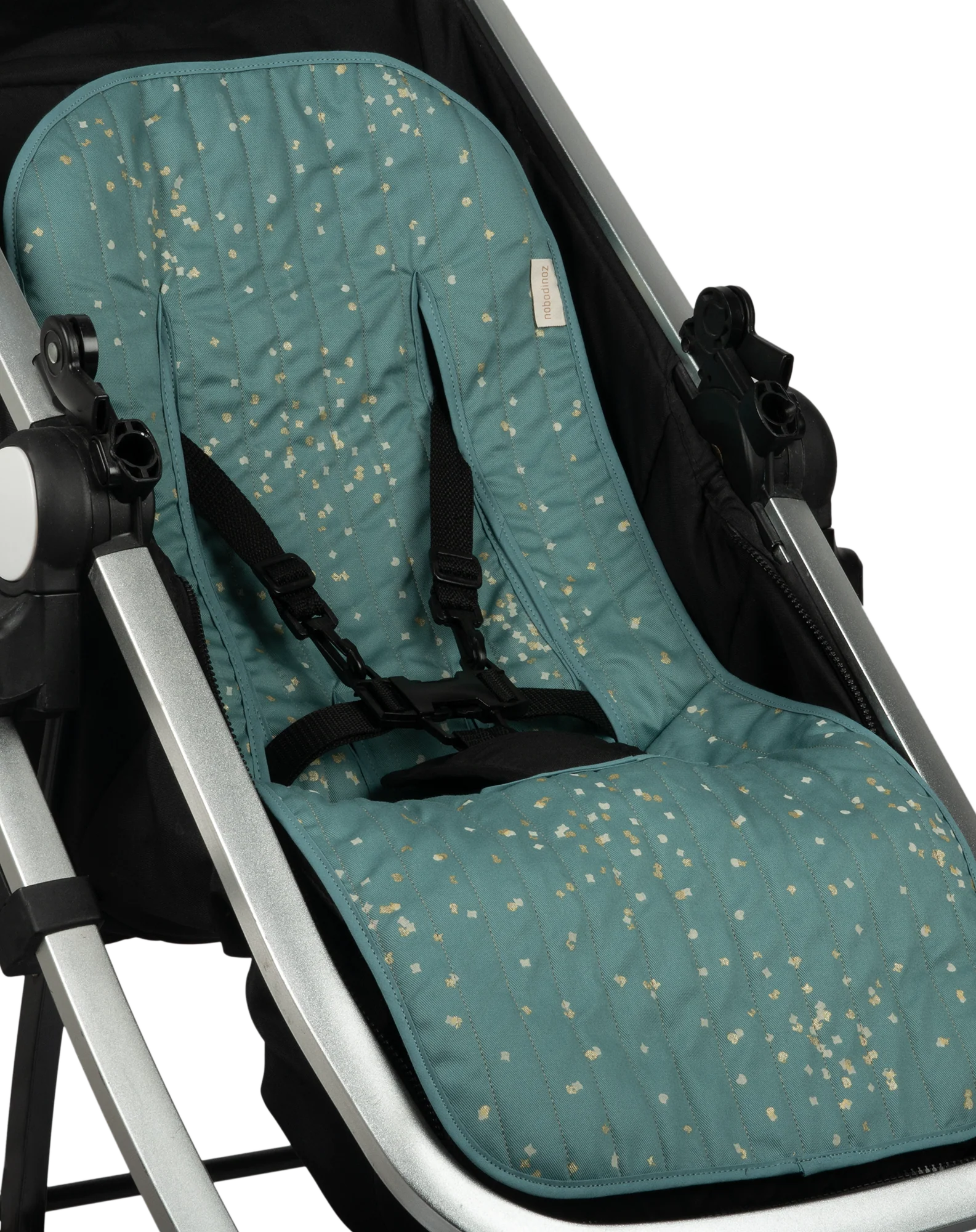 Nobodinoz Universal Buggy Inlay | Gold Confetti /Magic Green