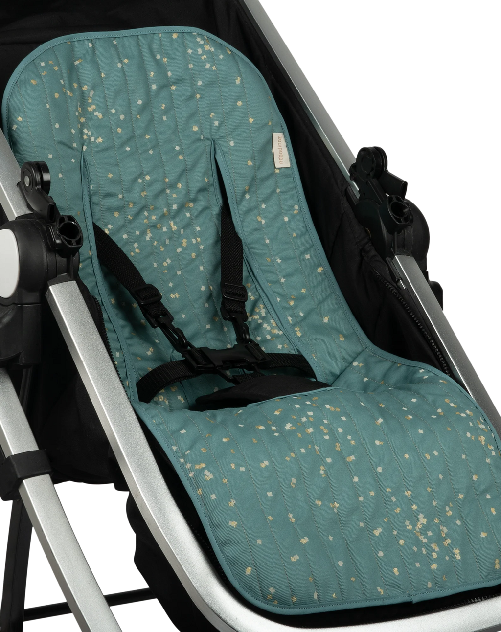Nobodinoz Universal Buggy Inlay | Gold Confetti /Magic Green
