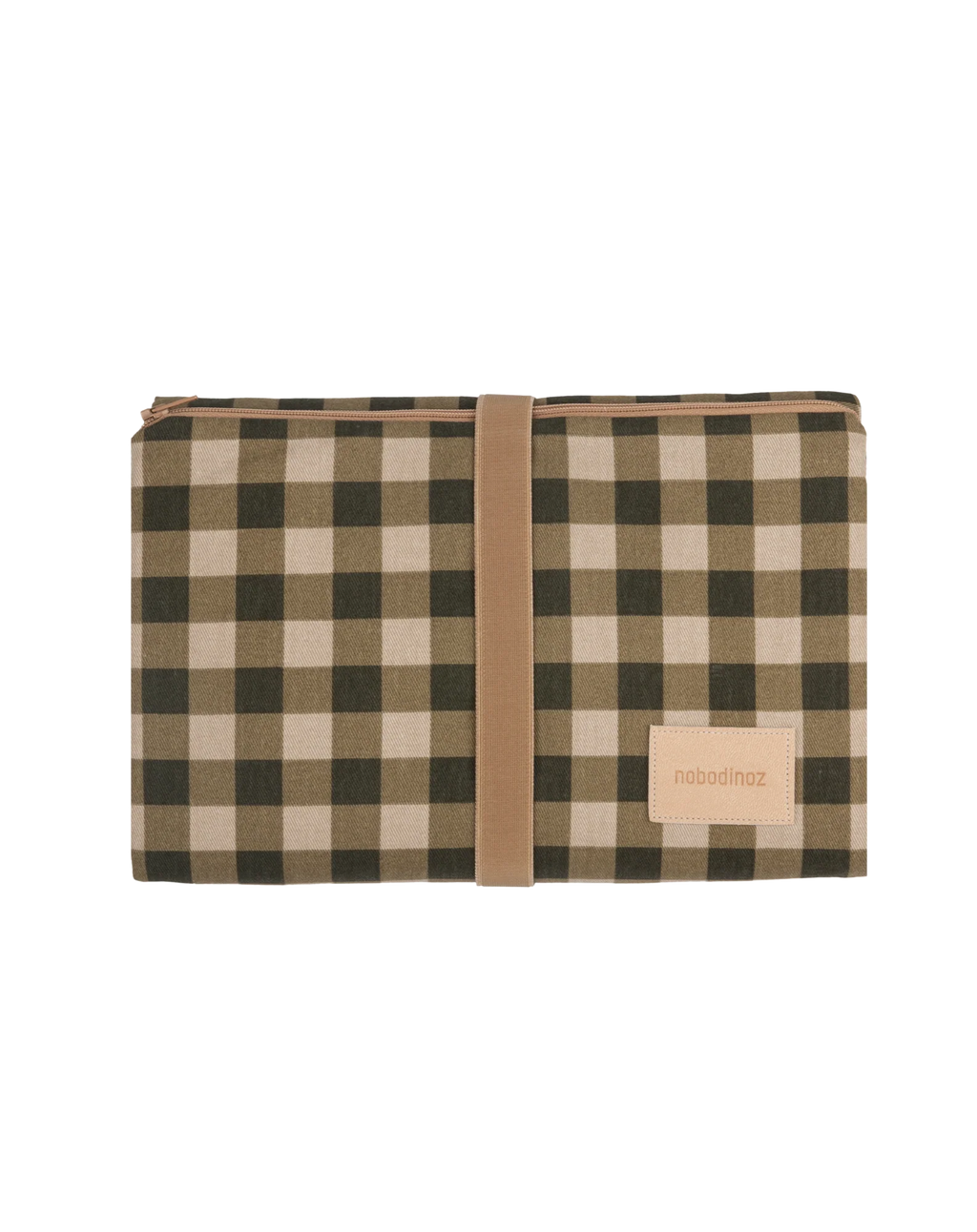 Nobodinoz Waterproof Changing Pad 68x50cm | Green Checks