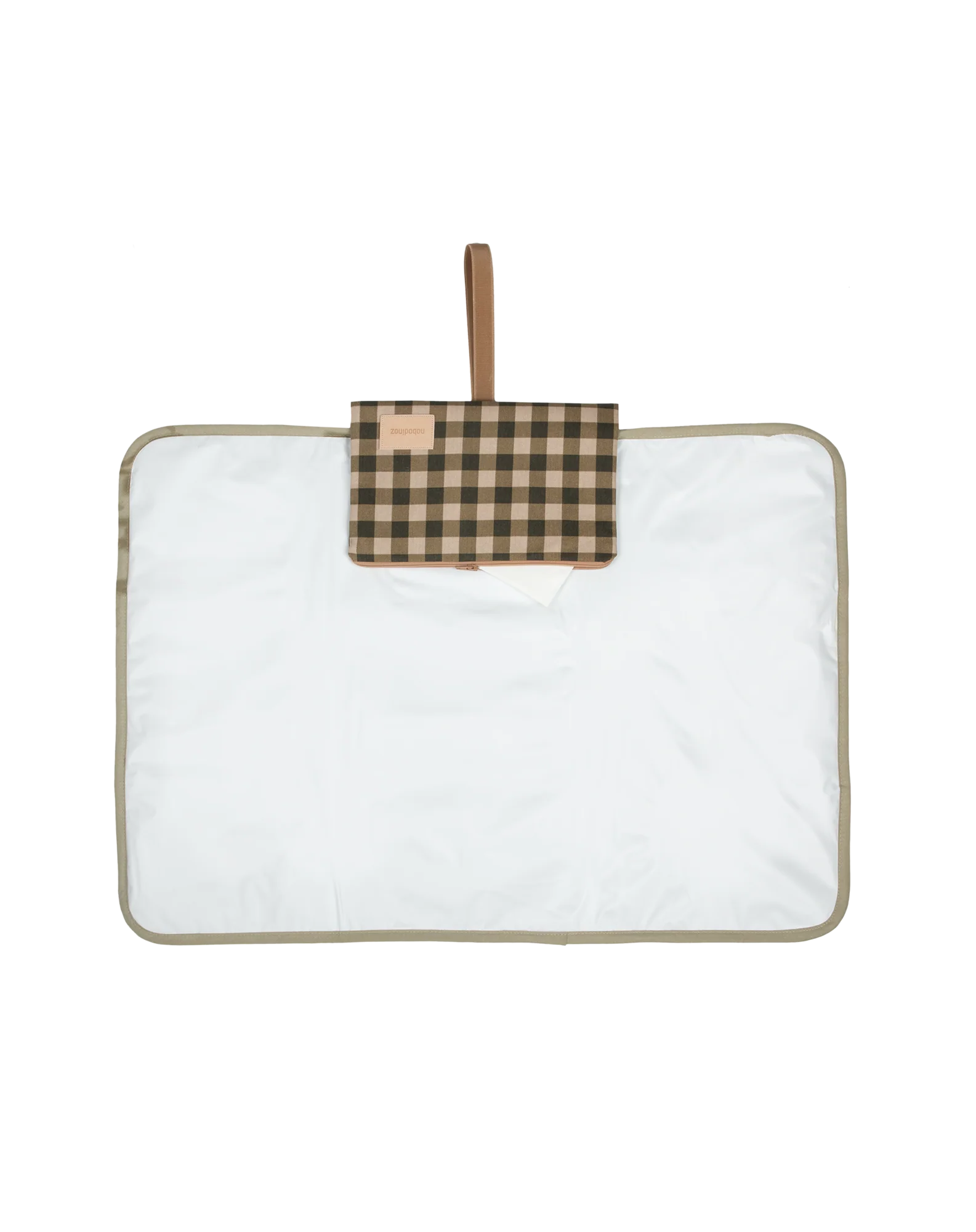 Nobodinoz Waterproof Changing Pad 68x50cm | Green Checks