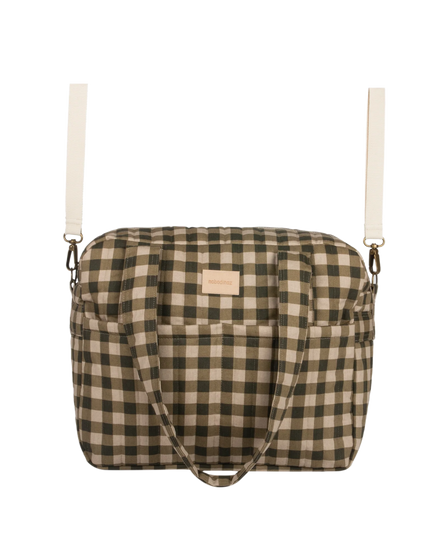 Nobodinoz Waterproof Buggy Organizer | Green Checks