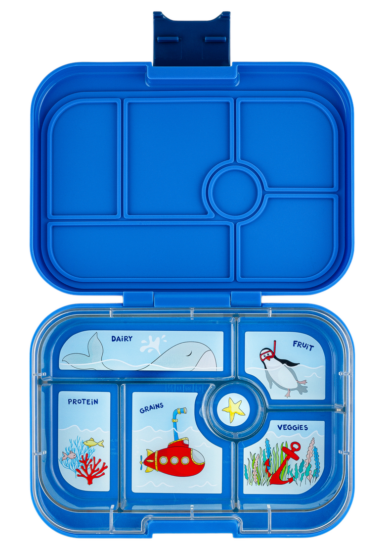Yumbox Original 6 compartments Leakfree lunch box | Surf Blue /Submarine