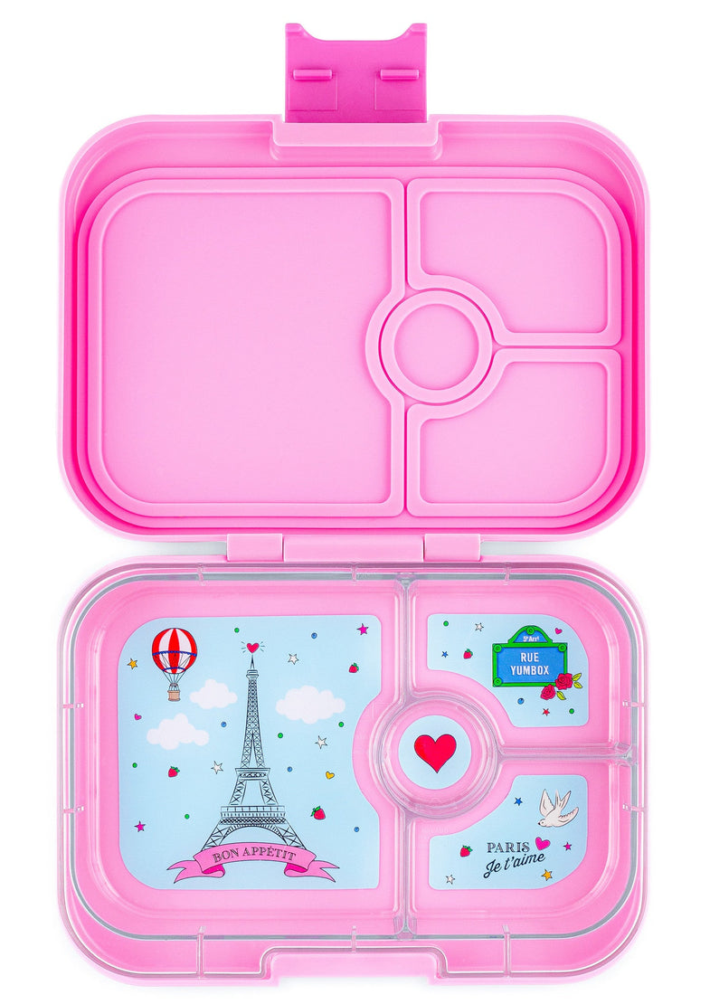 Yumbox Panino 4 compartments Leakfree lunch box | Fifi Pink Paris Je T'aime