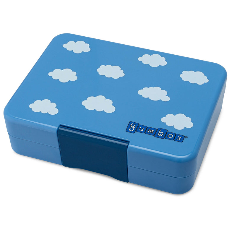 Yumbox Mini Snack box 3 Trays | Sky Blue Rainbow Clouds
