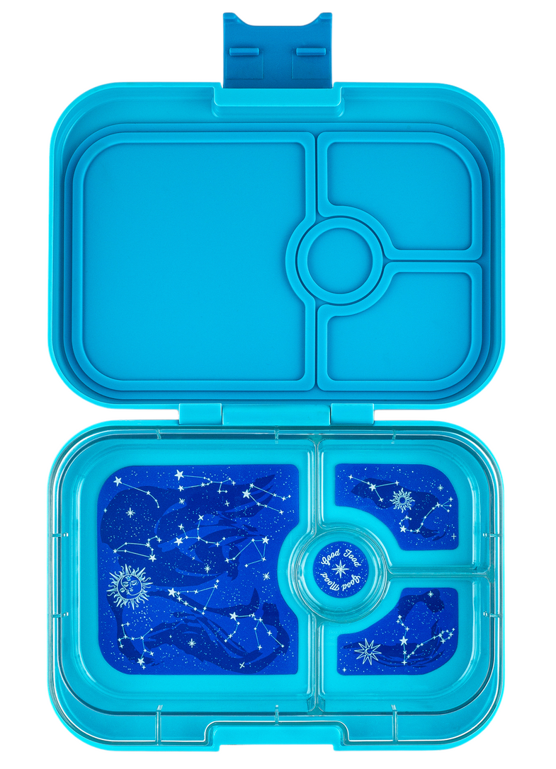 Yumbox Panino 4 compartments Leakfree lunch box | Luna Aqua /Zodiac Tray
