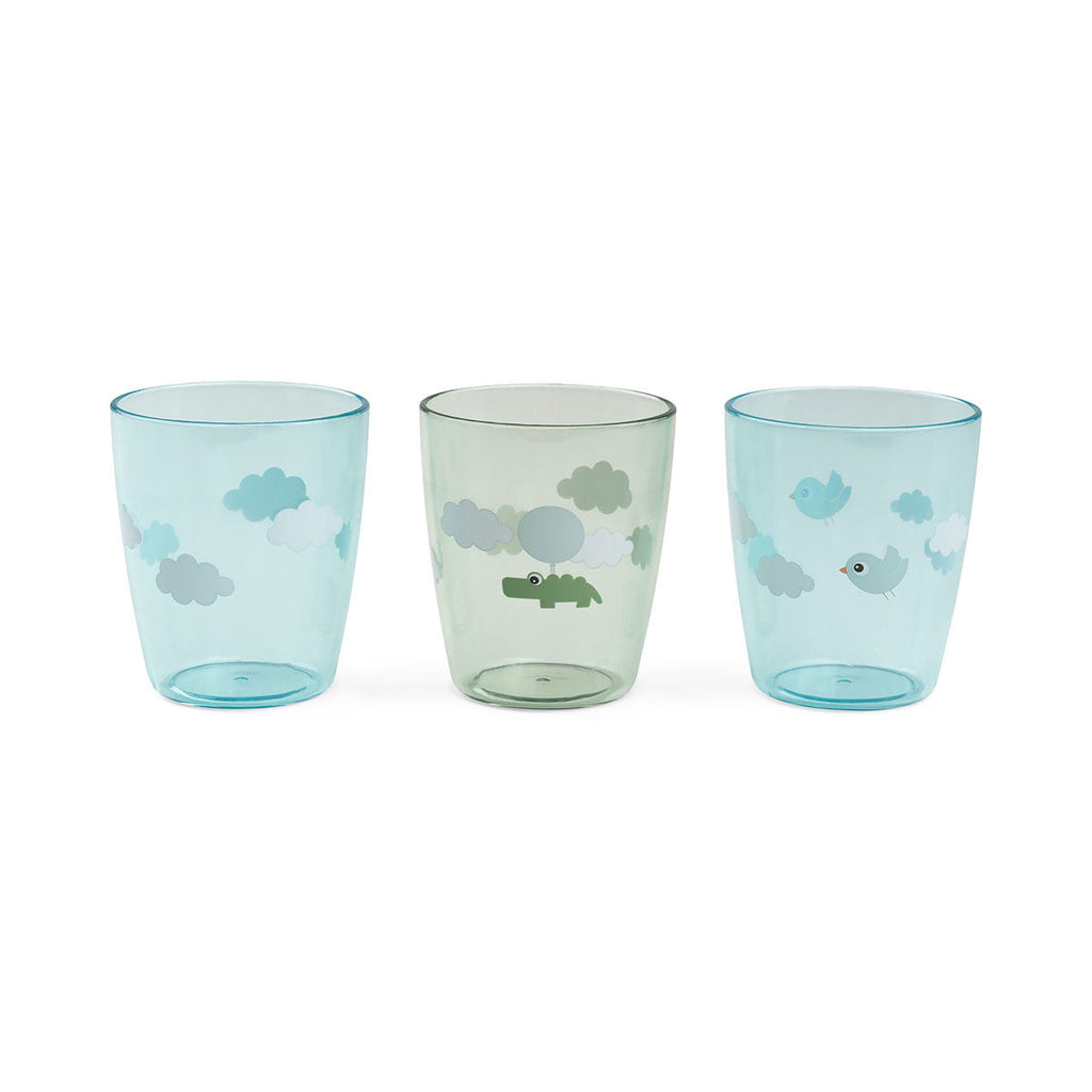 Done by Deer Acrylic Mini Cup Set 3st | Happy Clouds Green