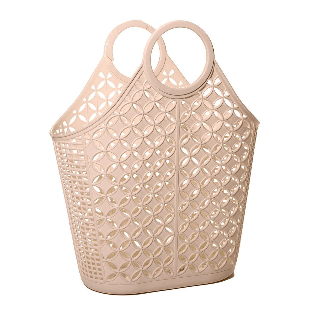 Sunjellies Tote Basket - Latte