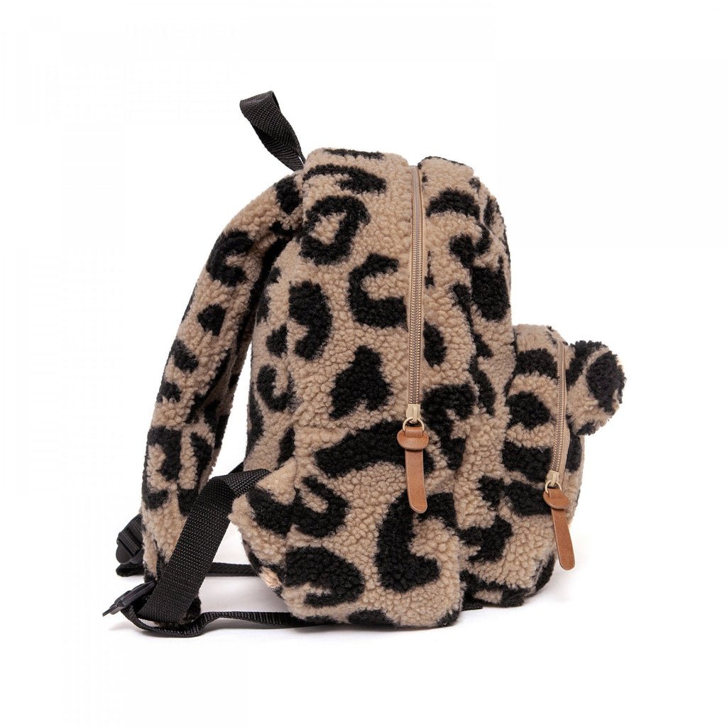 Petit Monkey Teddy Backpack Leopard