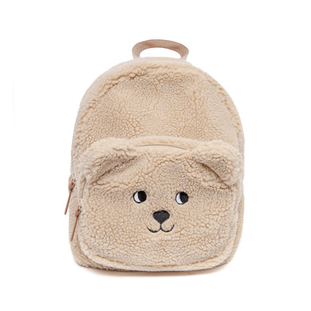 Petit Monkey Teddy Backpack Sand