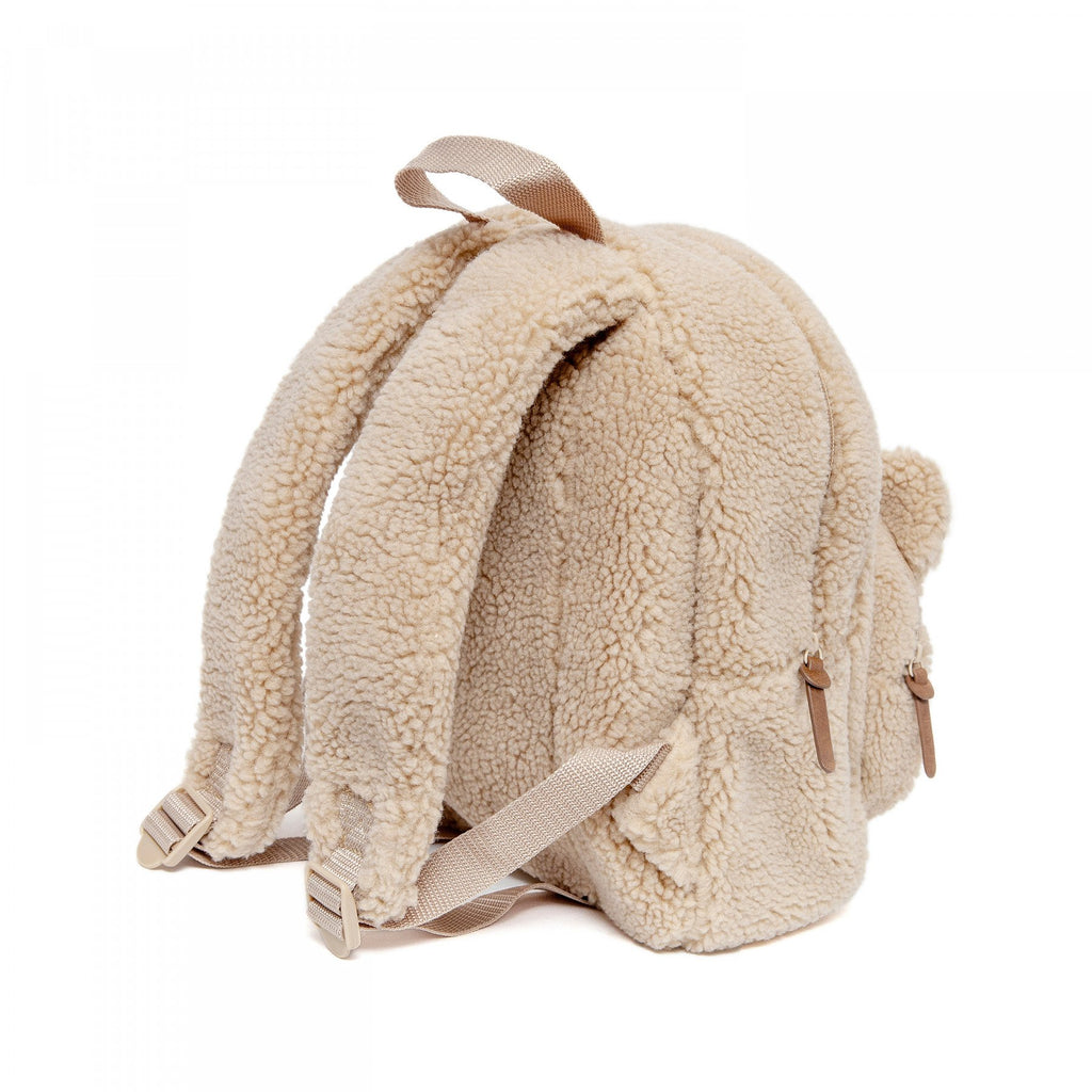 Petit Monkey Teddy Backpack Sand