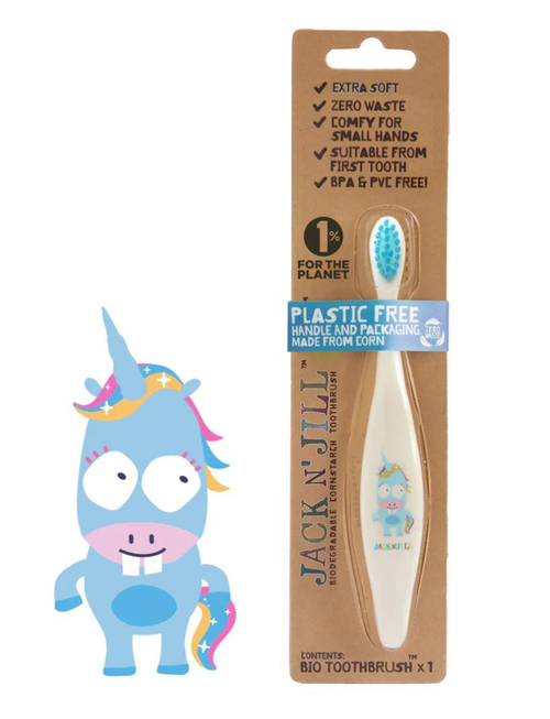 Jack N 'Jill Organic Toothbrush - Unicorn