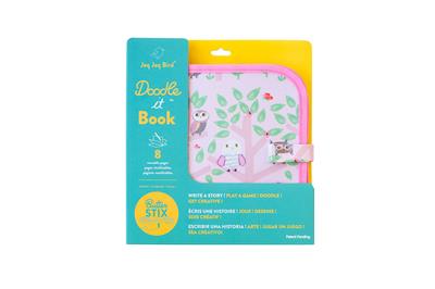 Jaq Jaq Bird Color It & Go chalkboard Reusable booklet | Owl