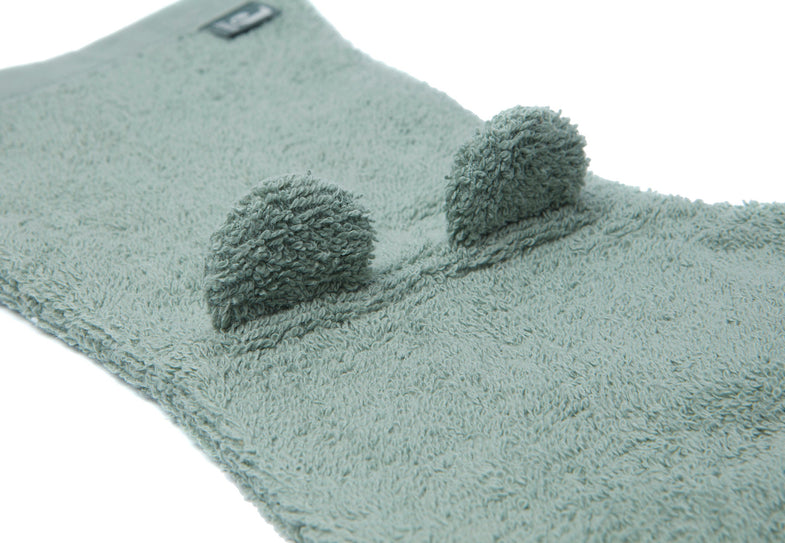 Jollein Terry Wash Cloth with ears | Ash Green
