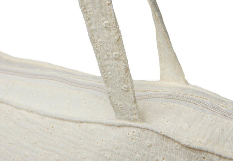 Jollein Shopper diaper bag Embroidery | Ivory