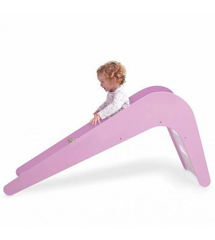 Jupiduu Glijbaan roze hout 145x43x68cm - DE GELE FLAMINGO - Kids concept store 