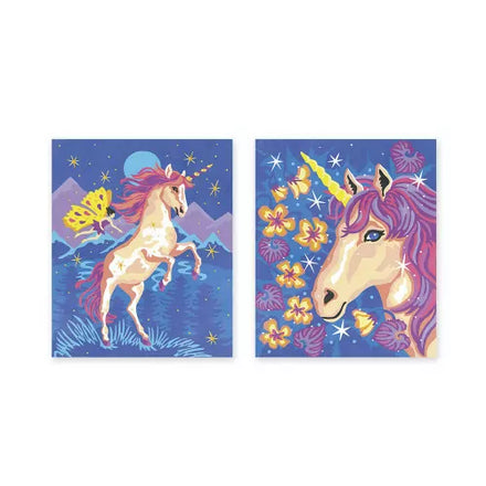 Janod Craft Set Aquarel Painting by number | Unicorns
