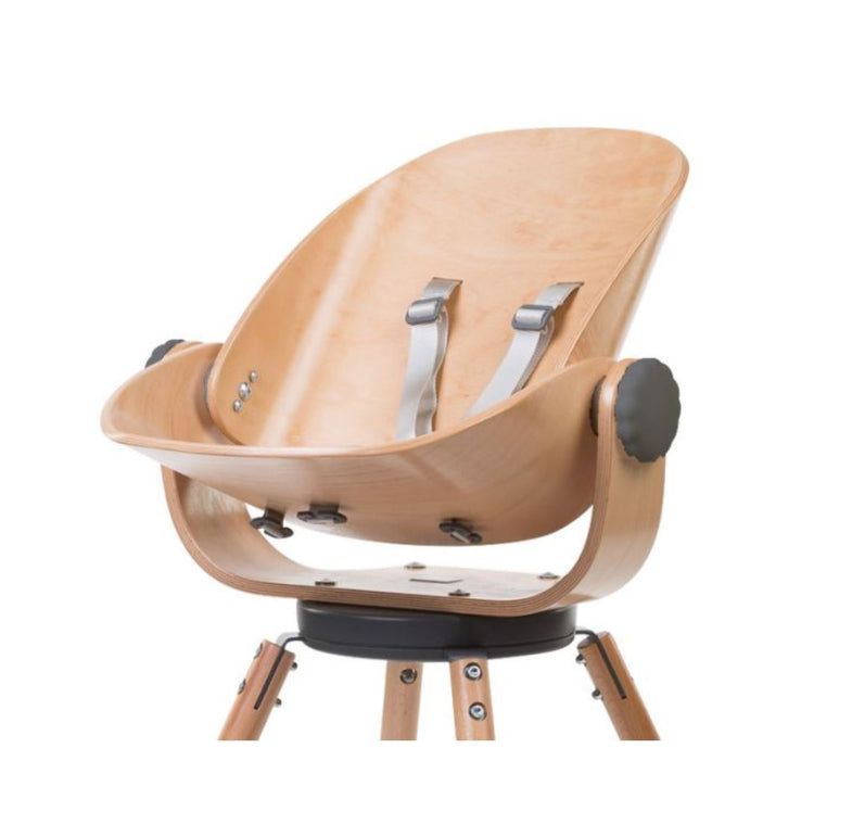 Childhome Evolu - Wood Rock Newborn Seat Natural - Anthracite