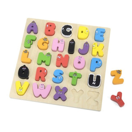 Label Label Barbapapa Alphabet Puzzle Blocks with chalkboard