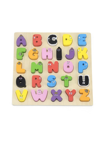 Label Label Barbapapa Alphabet Puzzle Blocks with chalkboard