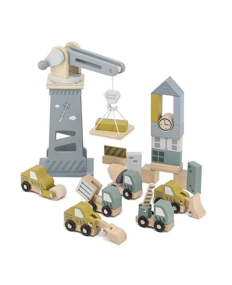 Label Label Construction site | Blue