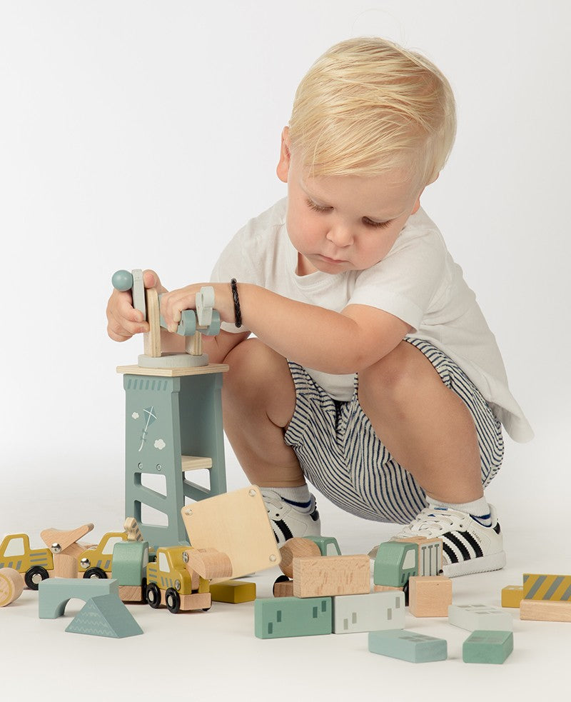 Label Label Construction site | Blue