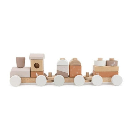 Label Label Wooden Block train | Nougat