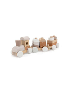 Label Label Wooden Block train | Nougat