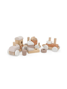 Label Label Wooden Block train | Nougat