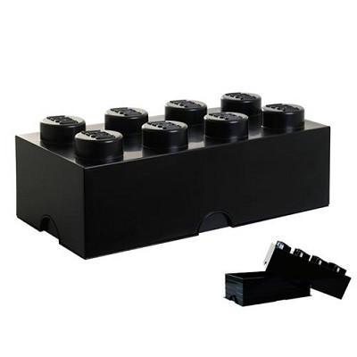 Lego Storage Box Brick 8 Black