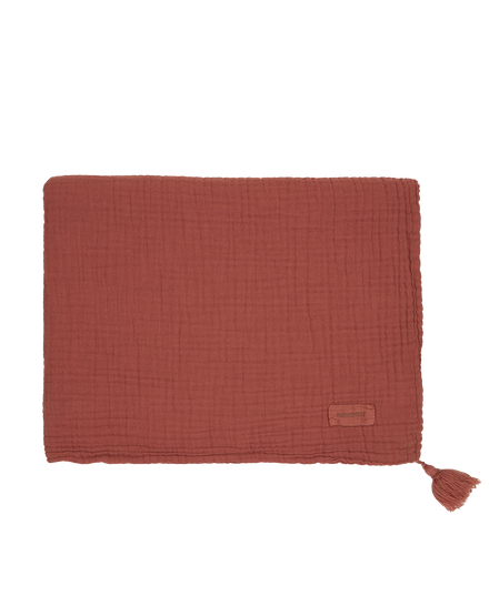Nobodinoz Blanket 100x65cm Wabi-Sabi Muslin Blanket | Rosewood