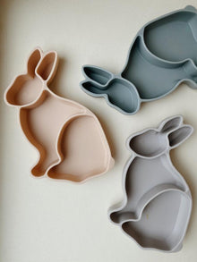 Konges sløjd Bunny Silicone Bowl | Warm Grey *