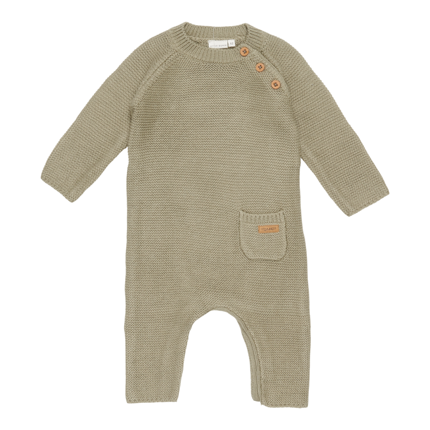 Little Dutch Baby suit Onesie Knit | Olive