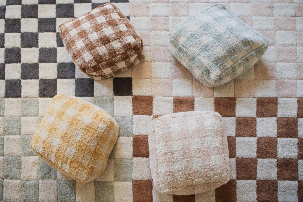 Lorena Canals Pouffe 20x40x40cm | Vichy Honey