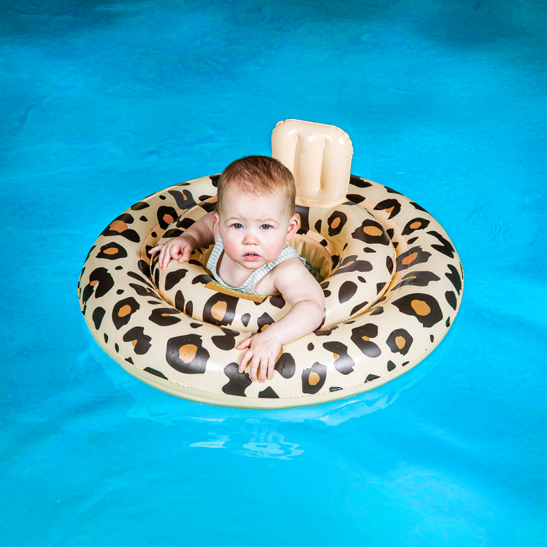 Swim Essentials Baby Swim Seat 0-1 years | Beige leopard