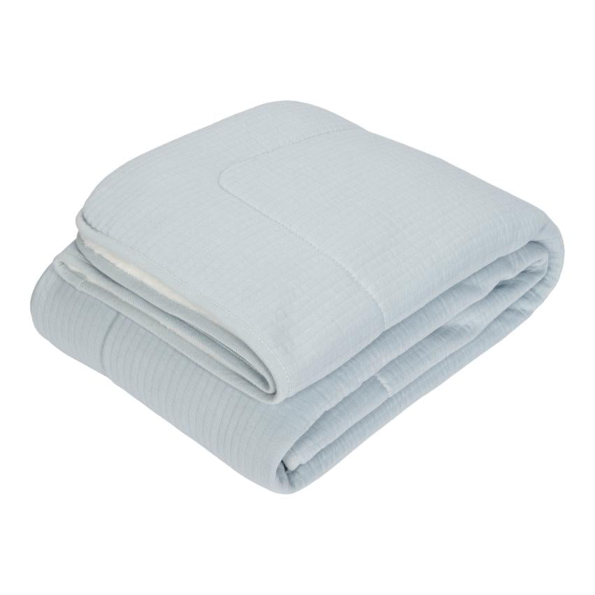 Little Dutch Crib blanket 110x140cm | Pure Soft Blue