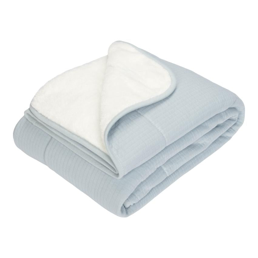 Little Dutch Crib blanket 110x140cm | Pure Soft Blue
