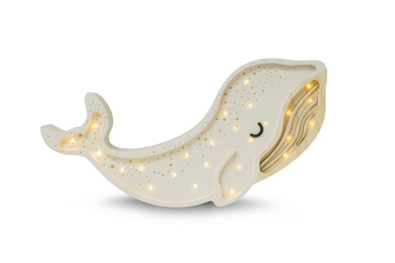 Little Lights Lamp Whale | Albino White