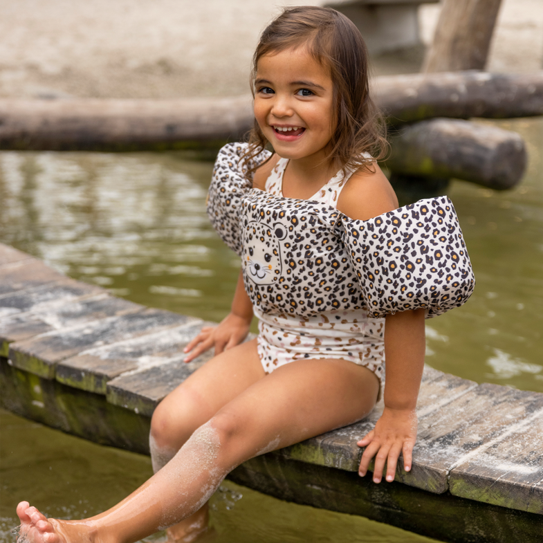 Swim Essentials Puddle Jumper 2-6 years | Beige Panther print