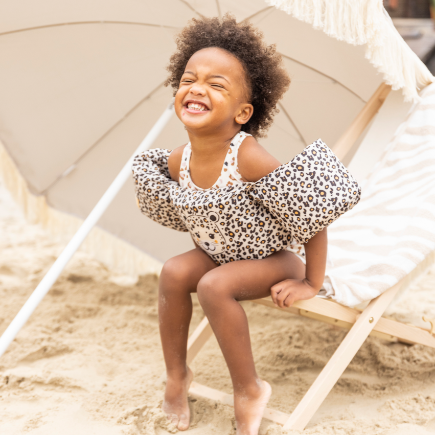 Swim Essentials Puddle Jumper 2 6 years Beige Panther print