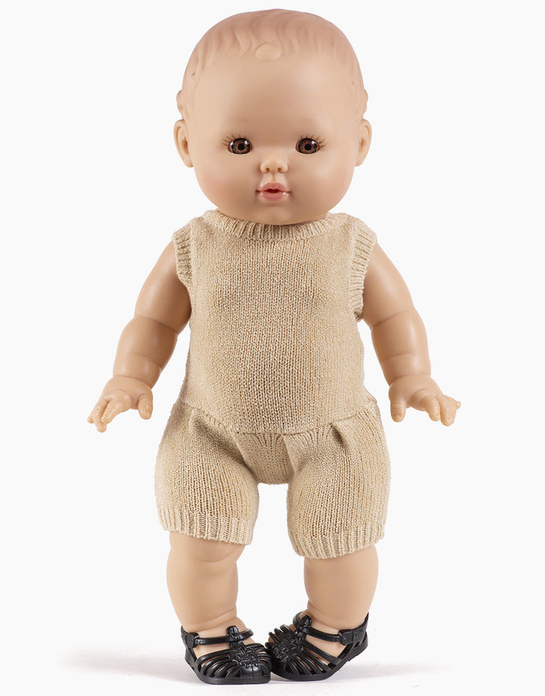 Minikane doll clothes Orlando Knitted Romper | Cream