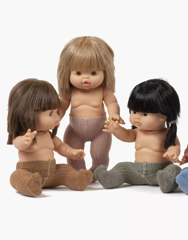 Minikane Tights for dolls | Olive /Rose