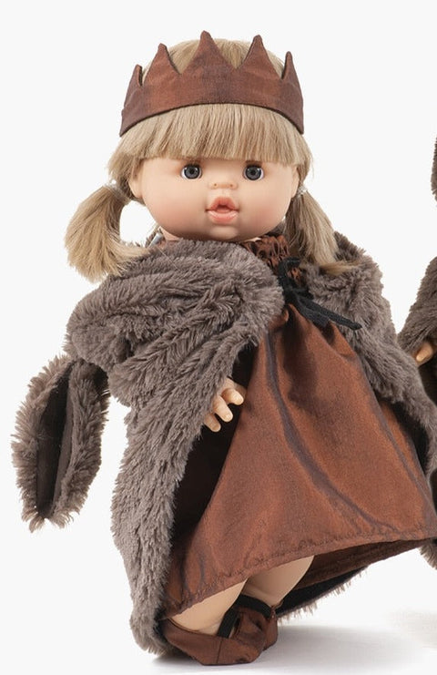 Minikane Doll Girl Legend Peau D'âne - Brown Hair