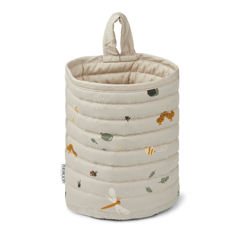 Liewood Faye Quilted Basket | Nature /Mist Mix