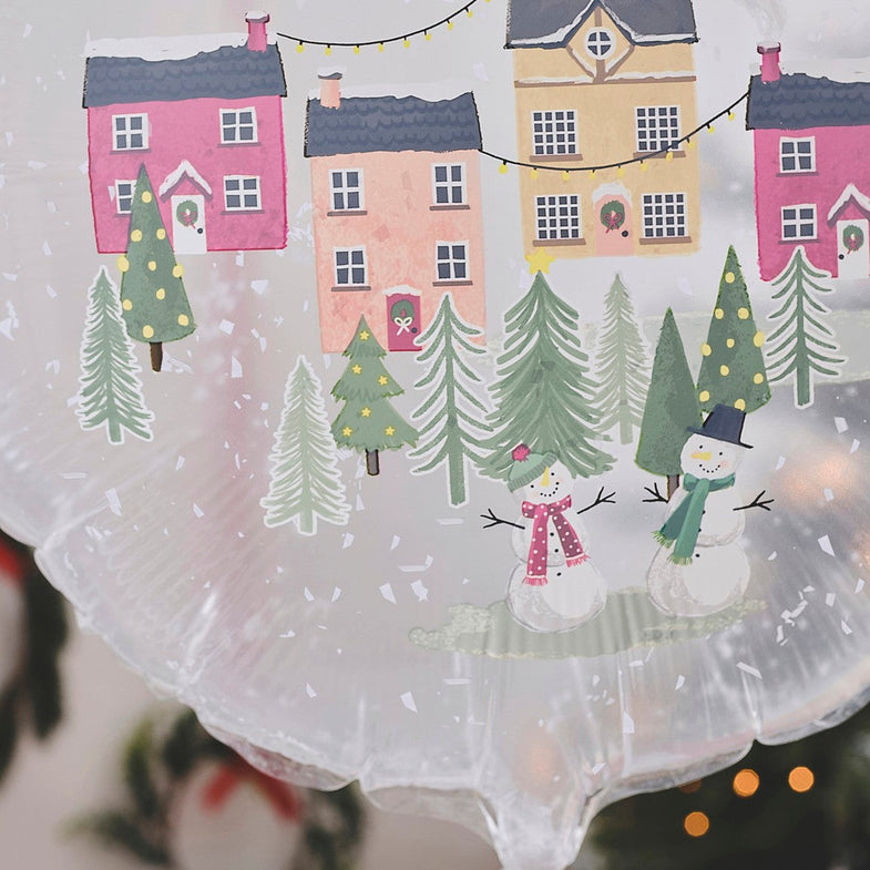 Ginger Ray Snowglobe Balloon | Merry Christmas