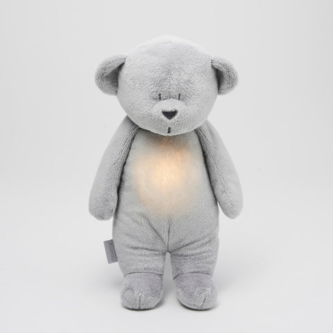 Moonie Cuddle Toy Heart Rate and Light | Bear Silver