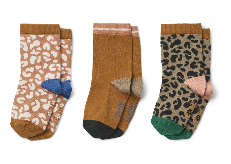 Liewood Silas Socks 3 Pack | Leo /Multi Mix