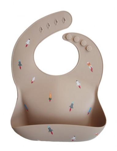 Mushie bibs silicone bib - Rocket