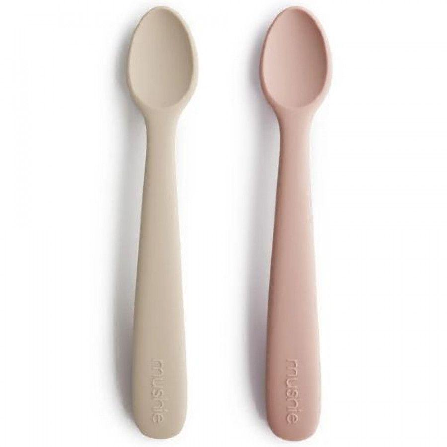 Mushie Bestek Set 2 Lepels | Blush / Shifting Sand