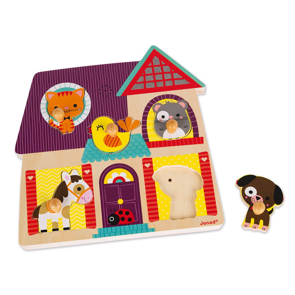 Janod Wooden Musical Inlay Puzzle | My Little Friends